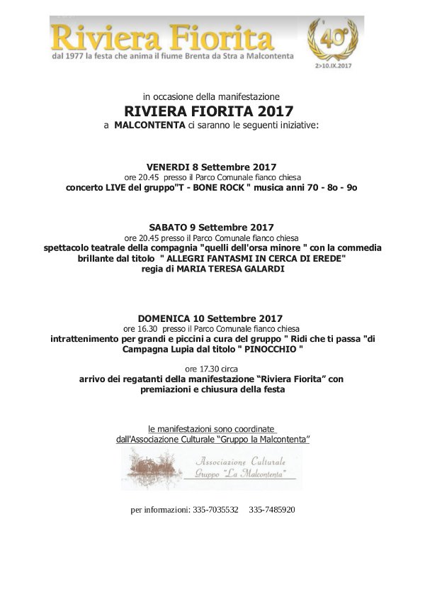 Riviera fiorita 2017